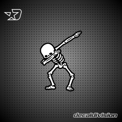 Skeleton Dab Sticker